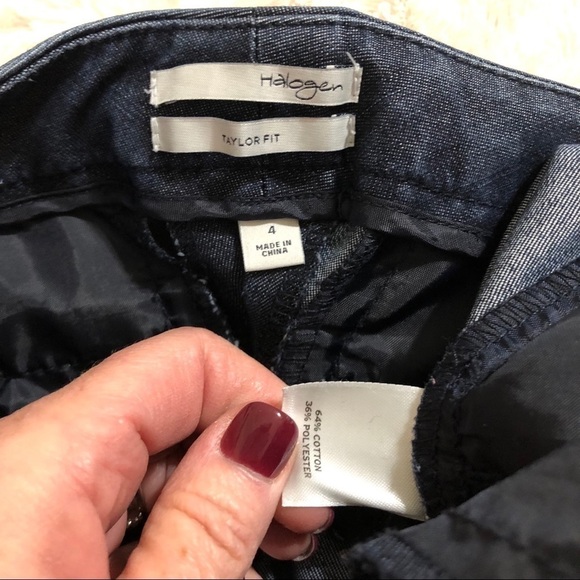 Halogen Taylor Fit Cropped Dressy Denim Pants - Picture 8 of 8